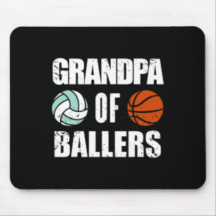 Mens Opa of Byllers Fun Volleybyll Bysketbyll Mousepad