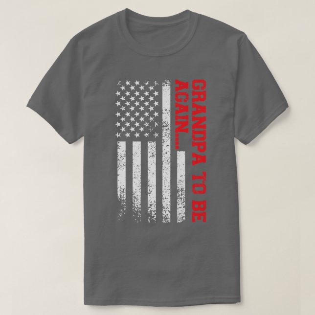Mens Opa wieder Großvater  T-Shirt (Design vorne)