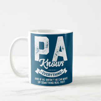 Mens Pa weiß alles 60. Geschenk Funny Vaters Kaffeetasse