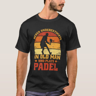 Mens Padel Player Padel Tennis Sport T-Shirt