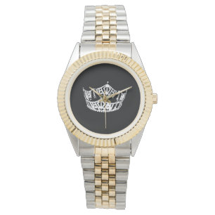 Mens Pageant Queens Crown Watch Armbanduhr