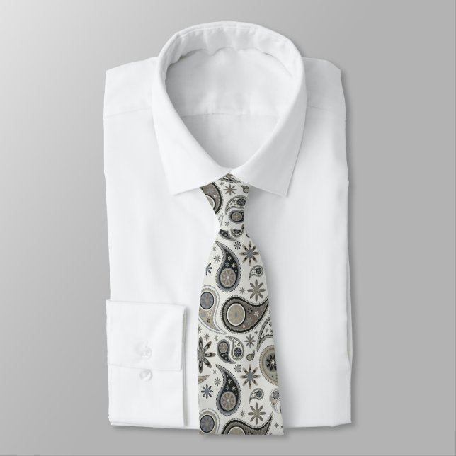 Mens Paisley Pattern Neck Tie Krawatte (Gebunden)