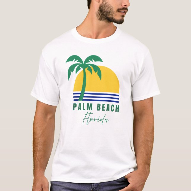 Men's Palm Beach Florida T-Shirt (Vorderseite)