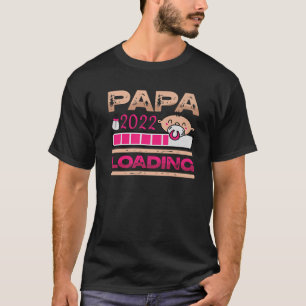 Mens Papa 2022 Loading Soon To Be Dad Baby Girl Fa T-Shirt
