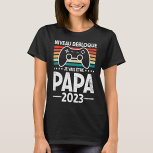 Mens Papa 2023 Ankündigung einer nicht verschlosse T-Shirt