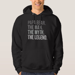 Mens Papa Bär der Mann Der Mythos Die Legende Best Hoodie