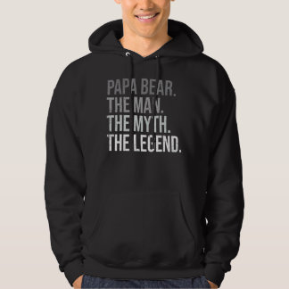 Mens Papa Bär der Mann Der Mythos Die Legende Best Hoodie