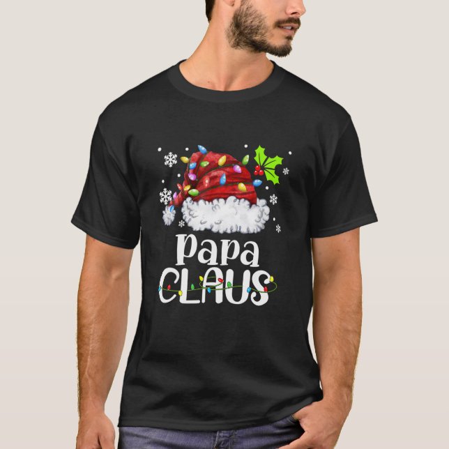 Mens Papa Claus Weihnachtsmannmütze Weihnachten We T-Shirt (Vorderseite)