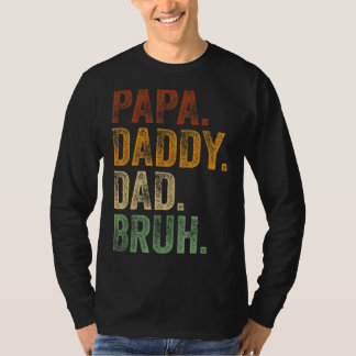 Mens Papa Daddy Vater Bruh Daddy and Me Girl Vater T-Shirt