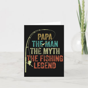 Mens Papa Der Mensch Der Mythos Der Fisch Legende  Karte