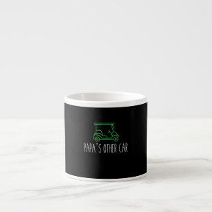 Mens Papa Grandpa Vater Golfplatz Fars Golf Cart Espressotasse