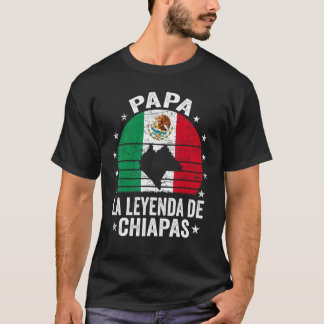Mens Papa La Leyenda De Chiapas Mexikanischer Vate T-Shirt