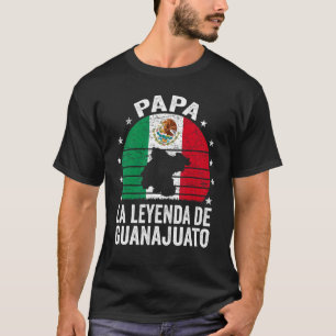 Mens Papa La Leyenda De Guanajuato mexikanischer V T-Shirt