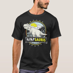 Mens Papap von Grandkindern Trex Papapsaur T-Shirt