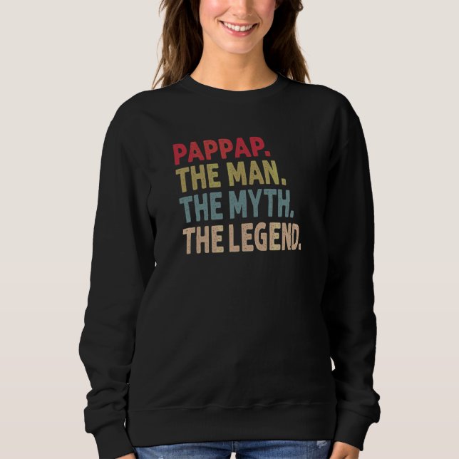 Mens Pappap Der Mann der Mythos Der legendäre Groß Sweatshirt (Vorderseite)
