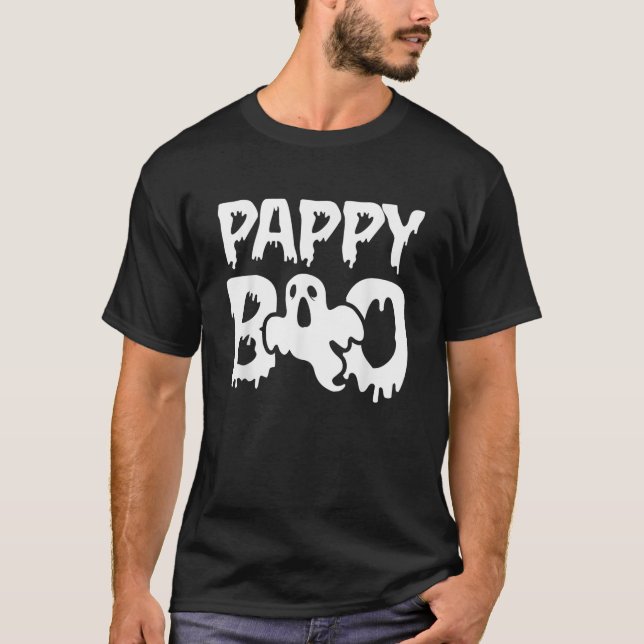 Mens Pappy Boo Matching Family Halloween  T-Shirt (Vorderseite)