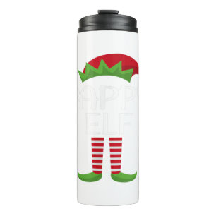 Mens Pappy Elf Familie Matching Group Weihnachtsfe Thermosbecher
