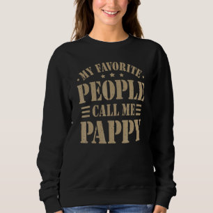 Mens Pappy von Enkelkindern für glückliche Männer Sweatshirt