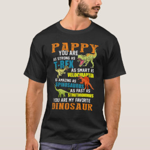 Mens Pappysaurus T Rex Dinosaur Pappy Saurus Famil T-Shirt