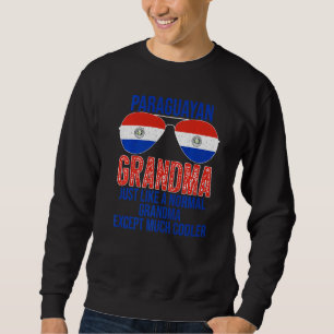 Mens Paraguayan Grandma Paraguay Flaggen Sonnenbri Sweatshirt