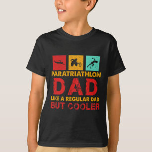 Mens Paratriathlon Vatersportler mit Behinderungen T-Shirt