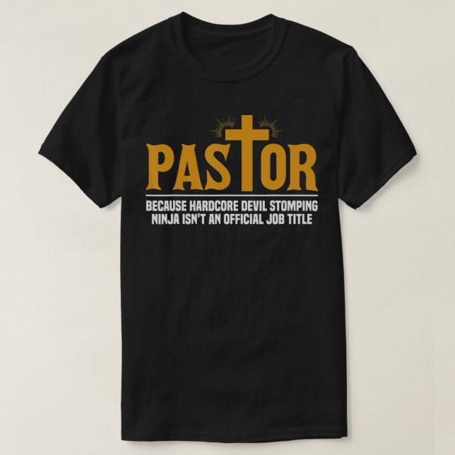 Mens Pastor Preacher Funny Pastor Sermon Pastor T-Shirt (Design vorne)