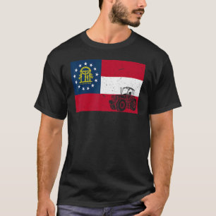 Mens Patriotic Bauer Usa Staat Farm Traktor Ge T-Shirt