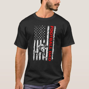 Mens Patriotic Football Vater American Flag Männer T-Shirt