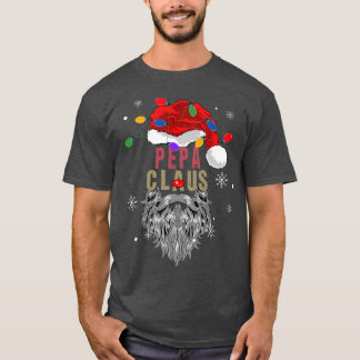 Mens Pepa Claus Ugge Weihnachtsmann mit Licht gr T-Shirt
