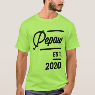 Mens Pepaw Est 2020 - Vater-Geschenk T-Shirt