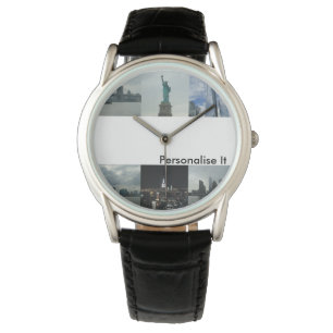 Mens personalisieren es New York Custom Foto Watch Armbanduhr