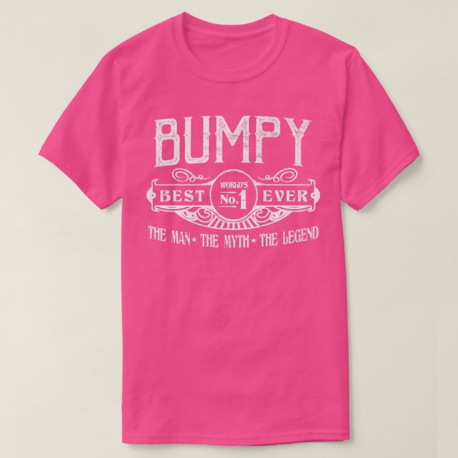 Mens Personalisiert Bumpy Best No  T-Shirt (Design vorne)