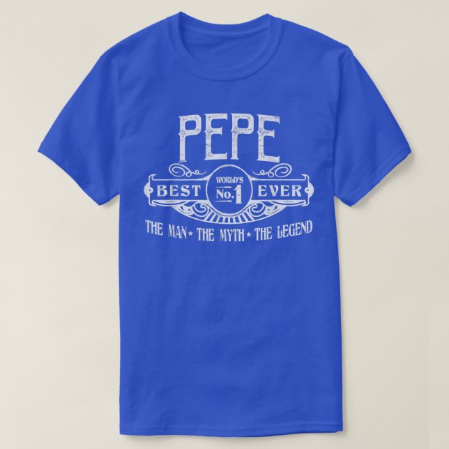Mens Personalisiert Pepe Best No  T-Shirt (Design vorne)