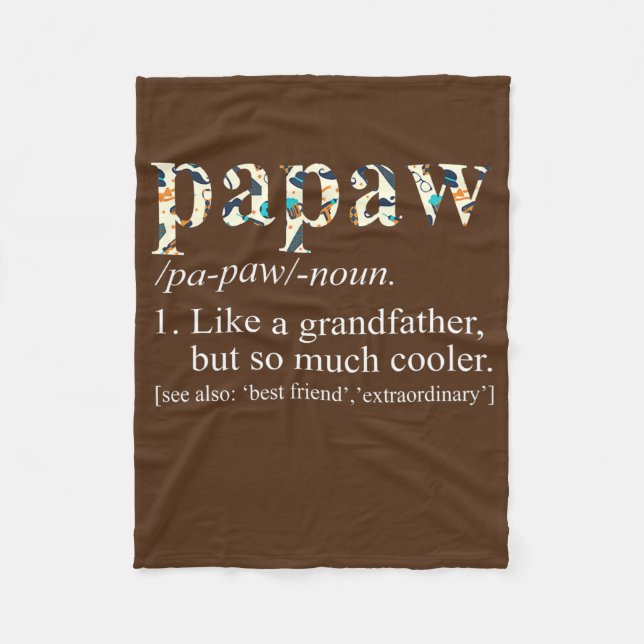Mens Personalisierte Krawatte Die Cool Papa wie ei Fleecedecke (Vorderseite)