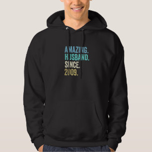Mens Phantastisch Husband Seit 2009 13. Wedding An Hoodie