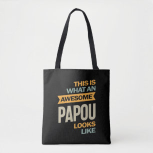 Mens Phantastisch Papou sieht aus wie - Father Gif Tasche
