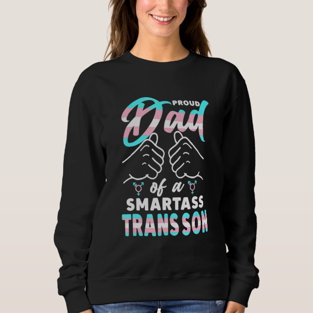 Mens Phantastisch Stolz Trans Vater Pride Lgbt Bew Sweatshirt (Vorderseite)