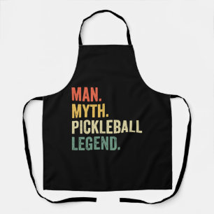 Mens Pickleball Funny Man Myth Legend Vatertag Schürze