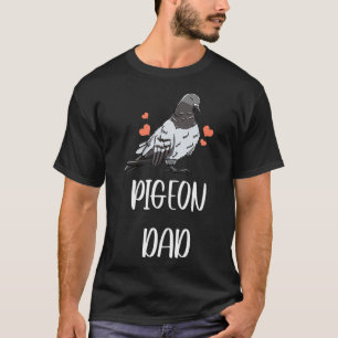 Mens Pigeon Vater Leaf Muster Cool Fowl Dove Pet T-Shirt