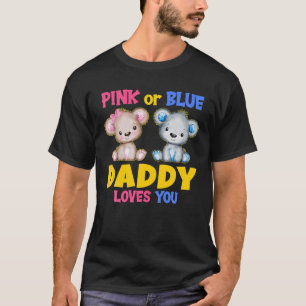 Mens Pink oder Blue Daddy Lieben Sie Baby Dusche g T-Shirt