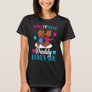 Mens Pink oder Blue Daddy Lieben Sie Papa zu Gen. T-Shirt