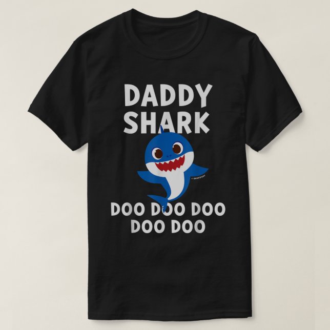 Mens Pinkfong Daddy Shark Offiziell T-Shirt (Design vorne)