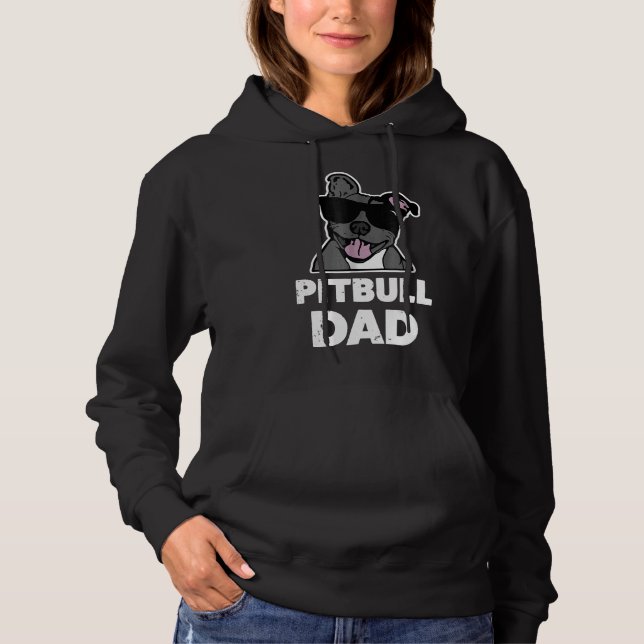 Mens Pitbull Vater Mens Blue Nose Pit Bull Dog Hoodie (Vorderseite)