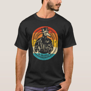 Mens Plague Doctor Sunset Retro Vintag Medievel T-Shirt