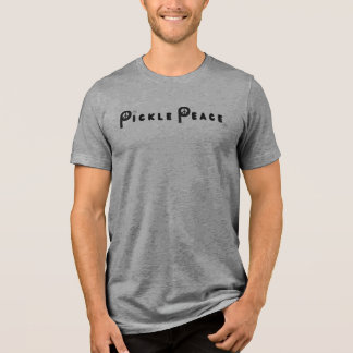 Mens Plain Pickle Frieden Tri-Blend Shirt