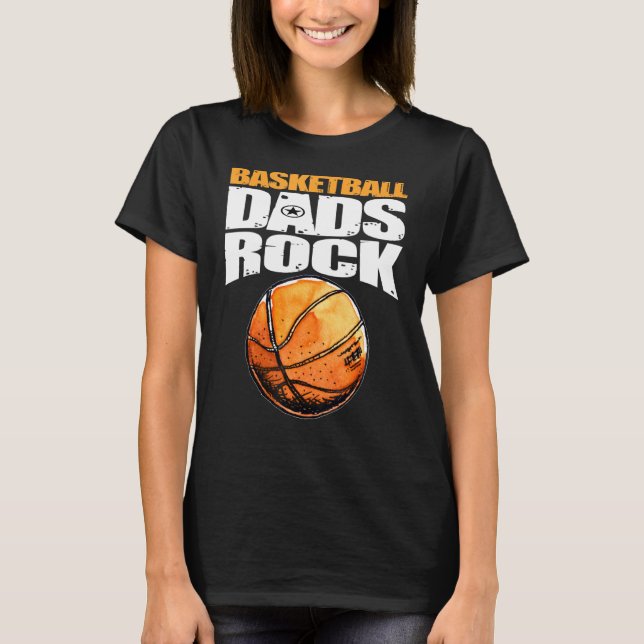 Mens Play Strong Basketball Vaters Rock T-Shirt (Vorderseite)