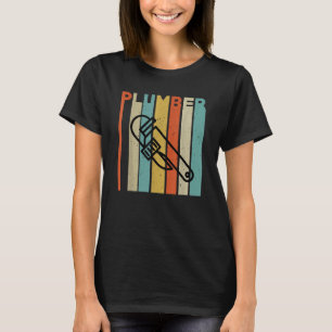 Mens Plumber Pipe Wrench Apparell Plumbers Tools T-Shirt