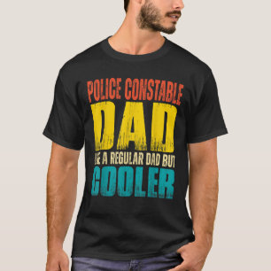 Mens Police Constable Vater Wie ein regulärer Vate T-Shirt