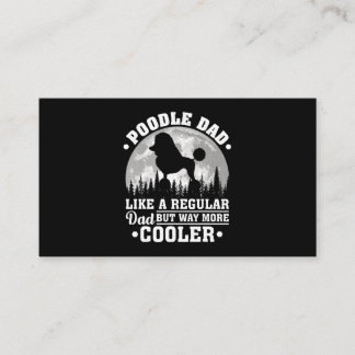 Mens Poodle Dad Like A Regular Dad Funny Poodle Do Visitenkarte