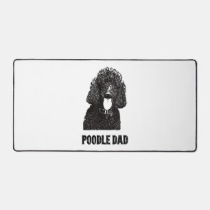 Mens Poodle Vater - Standard Poodle Vater Schreibtischunterlage